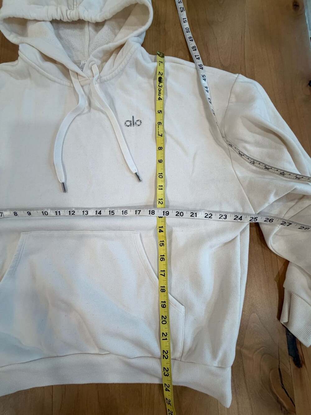 Alo Yoga Accolade Hoodie Off White Size M - Gem